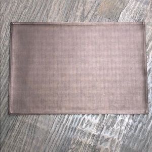Bronze Faux Leather Dining Kitchen Table Placemats